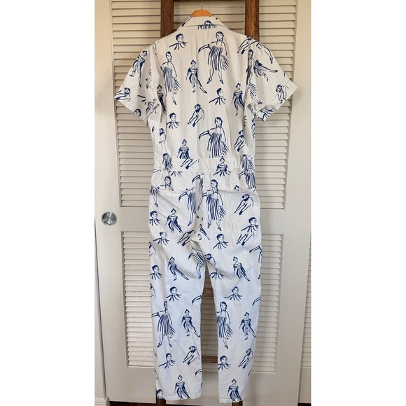 My Little Belleville Jumpsuit S Short Sleeve Button Up Woman Graphic - Picture 3 of 4